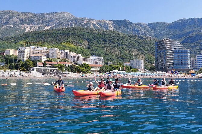 3.5-Hour Kayak Tour from Beсiсi to Sveti Stefan Island - Swimming, caves, and the cliff-jump spot (optional, but real)