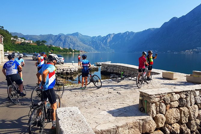 Bike tour - Kotor Bay circle and visit Our Lady of the Rock - Ferry Kamenari: a built-in break from traffic stress