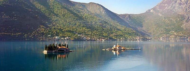 Bokokotor Bay, Blue Cave and panorama of Mamula - Mamula Island and Submarine Bases: A Strange, Powerful Contrast