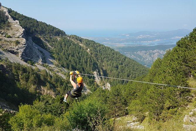 Cable car + Electric MTB from Njegos Mausoleum to Kotor bay - Zip Line Njeguši: pay extra for 10 minutes of adrenaline