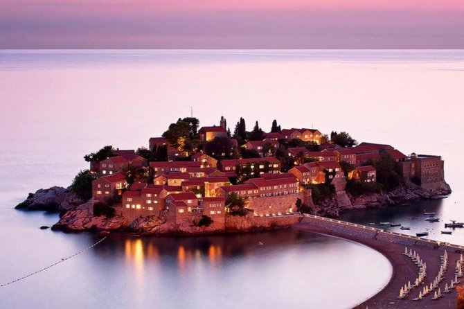 Great Montenegro Tour-Lovcen NP,Mausoleum Lovcen,River of Crnojevic,Sveti Stefan - Cetinje walking tour: monasteries, royal buildings, and Austro-Hungarian-era details