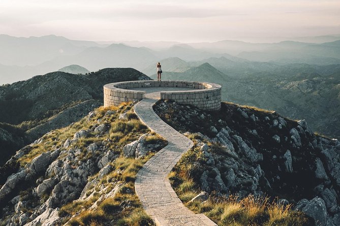 Great Montenegro Tour-Lovcen NP,Mausoleum Lovcen,River of Crnojevic,Sveti Stefan - Sveti Stefan viewpoint: a fast look at the luxury island
