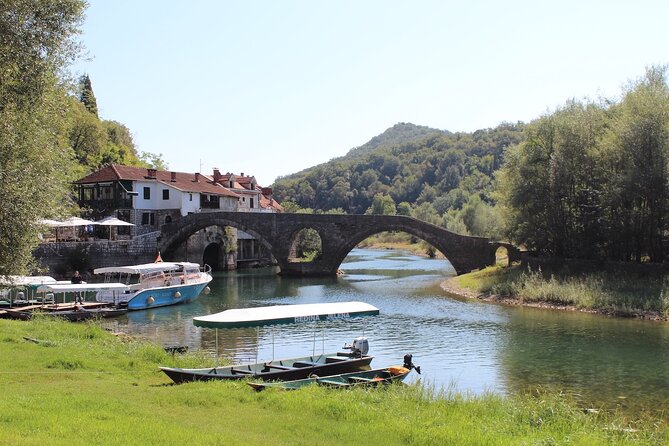 Kotor's serpentines, Skadar Lake & Horseshoe Bend of Montenegro - Rijeka Crnojevića and the Old Bridge That Anchors the Town
