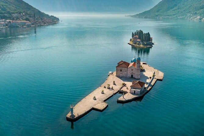 Perast-Our Lady Of The Rocks &Blue Cave-Private Tour Black Pearl - Mamula Fortress from the sea: quick panoramic views that land well
