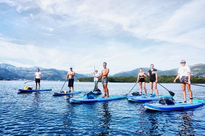 Stand-Up-Paddle Board at Bay of Kotor from Tivat or Kotor - Paddling around Sveti Marko Island: the rhythm of swims and views