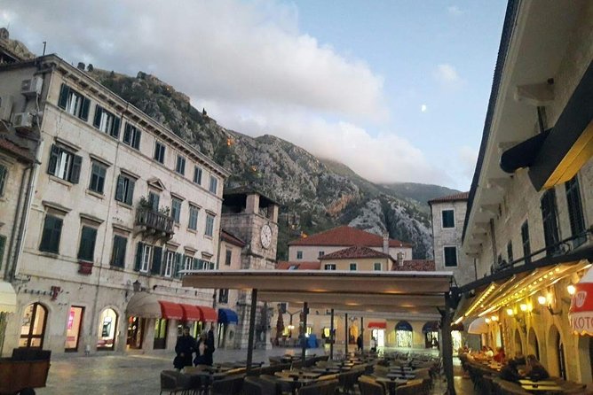 Sveti Stefan, Budva and Kotor - Entering Kotor Old Town: UNESCO walls and landmark stops